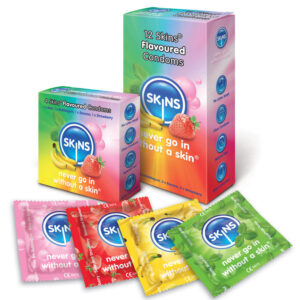 SKINS - PRESERVATIVO SABORES VARIOS 12 UDS