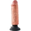 KING COCK - DILDO VIBRADOR 15.24 CM NATURAL - Imagen 2