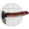 KING COCK - DILDO VIBRADOR MARRÓN 17.78 CM - Imagen 5