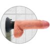KING COCK - DILDO VIBRADOR CON TESTÍCULOS 17.78 CM NATURAL - Imagen 3