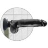 KING COCK - DILDO VIBRADOR CON TESTÍCULOS 23 CM NEGRO - Imagen 4