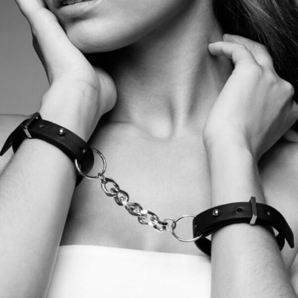 BIJOUX - INDISCRETS MAZE ESPOSAS BRAZALETES NEGRO - Imagen 2