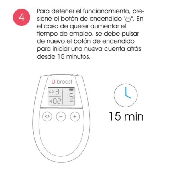 500 COSMETICS - U BREAST AUMENTO PECHOS ELECTROESTIMULACIÓN - Imagen 5