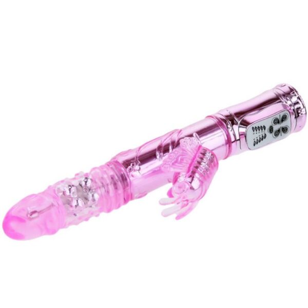 BAILE - VIBRADOR RECARGABLE CON ROTACION Y ESTIMULADOR THROBBING BUTTERF - Imagen 2