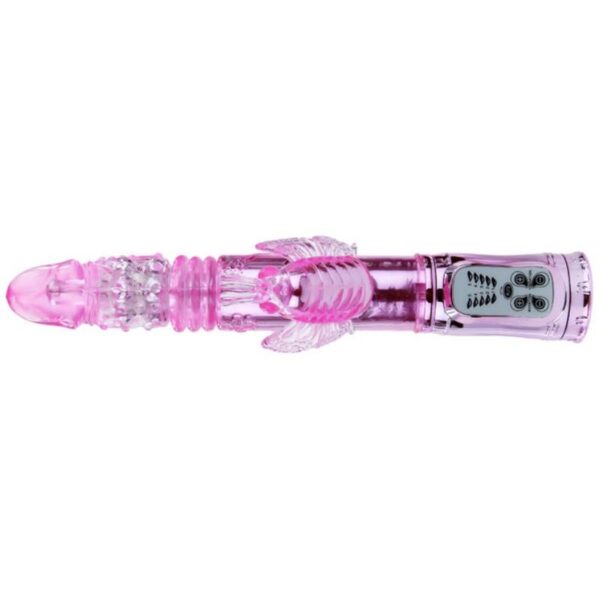 BAILE - VIBRADOR RECARGABLE CON ROTACION Y ESTIMULADOR THROBBING BUTTERF - Imagen 4