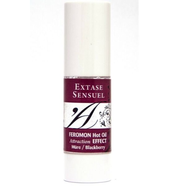 EXTASE SENSUAL - ACEITE MASAJE EFECTO CALOR CON FEROMONAS MORA 30 ML - Imagen 2