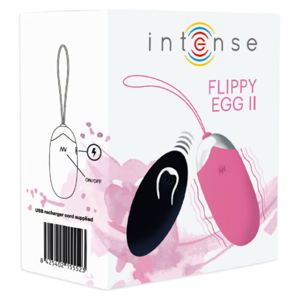 INTENSE - FLIPPY II HUEVO RECARGABLE REMOTO ROSA - Imagen 5