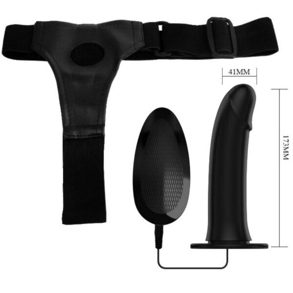 PRETTY LOVE - VITO STRAP ON CON DILDO HUECO Y VIBRACIÓN 17.3 CM - Imagen 5