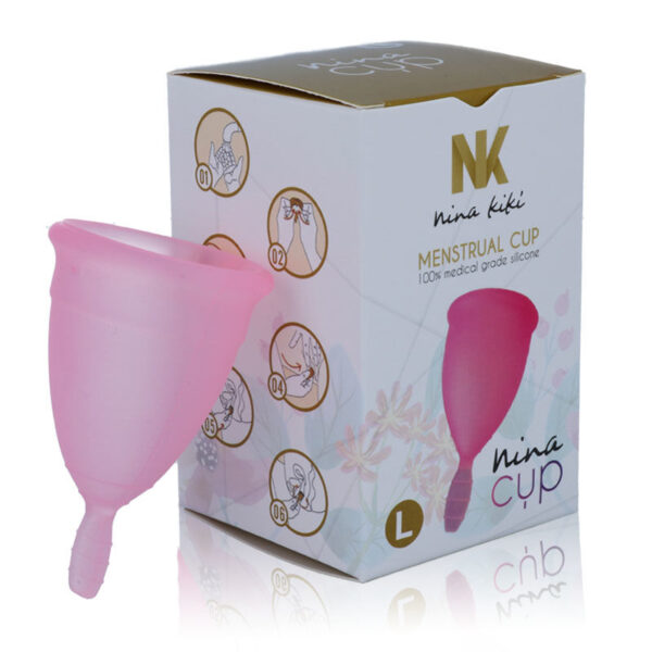 NINA KIKÍ - COPA MENSTRUAL ROSA - TALLA L - Imagen 4