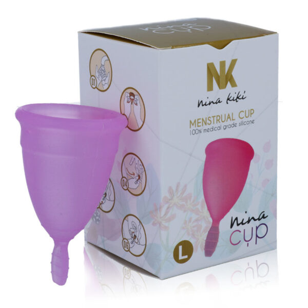 NINA KIKÍ - COPA MENSTRUAL LILA - TALLA L - Imagen 3
