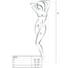 PASSION - WOMAN BS013 BODYSTOCKING BLANCO TALLA ÚNICA - Imagen 2