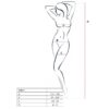 PASSION - WOMAN BS014 BODYSTOCKING ROJO TALLA ÚNICA - Imagen 2