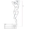 PASSION - WOMAN BS017 BODYSTOCKING BLANCO TALLA ÚNICA - Imagen 2