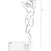 PASSION - WOMAN BS020 BODYSTOCKING BLANCO TALLA ÚNICA - Imagen 2