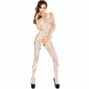 PASSION - WOMAN BS020 BODYSTOCKING BLANCO TALLA ÚNICA