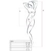 PASSION - WOMAN BS025 BODYSTOCKING ESTILO VESTIDO NEGRO TALLA ÚNICA - Imagen 2