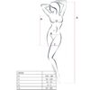 PASSION - WOMAN BS026 BODYSTOCKING ESTILO VESTIDO NEGRO TALLA ÚNICA - Imagen 2