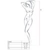 PASSION - WOMAN BS038 BODYSTOCKING ROJO TALLA ÚNICA - Imagen 2