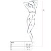 PASSION - WOMAN BS045 BODYSTOCKING BLANCO TALLA ÚNICA - Imagen 2