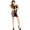 PASSION - WOMAN BS027 BODYSTOCKING ESTILO VESTIDO NEGRO TALLA ÚNICA - Imagen 2