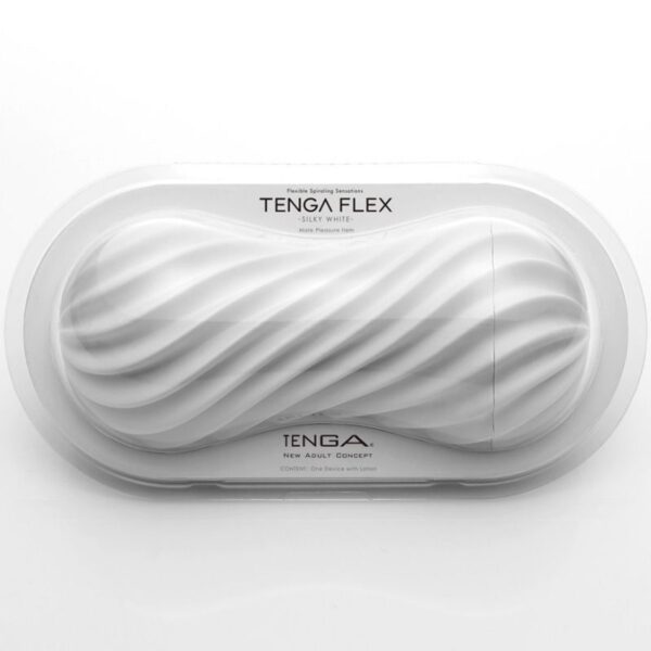 TENGA - FLEX MASTUBADOR MASCULINO BLANCO - Imagen 3