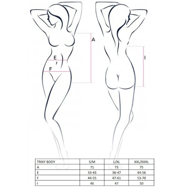 PASSION - WOMAN TRIXY TEDDY NEGRO TALLA L/XL - Imagen 2