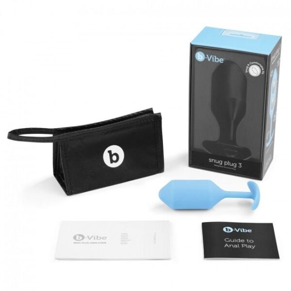 B-VIBE - SNUG PLUG ANAL 3 AZUL CIELO - Imagen 5