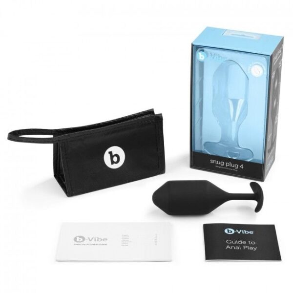B-VIBE - SNUG PLUG ANAL 4 NEGRO - Imagen 5