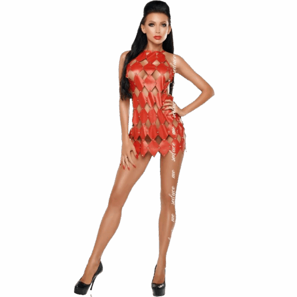 ME-SEDUCE - GWEN VESTIDO ESPALDA DESCUBIERTA ROJO S/M