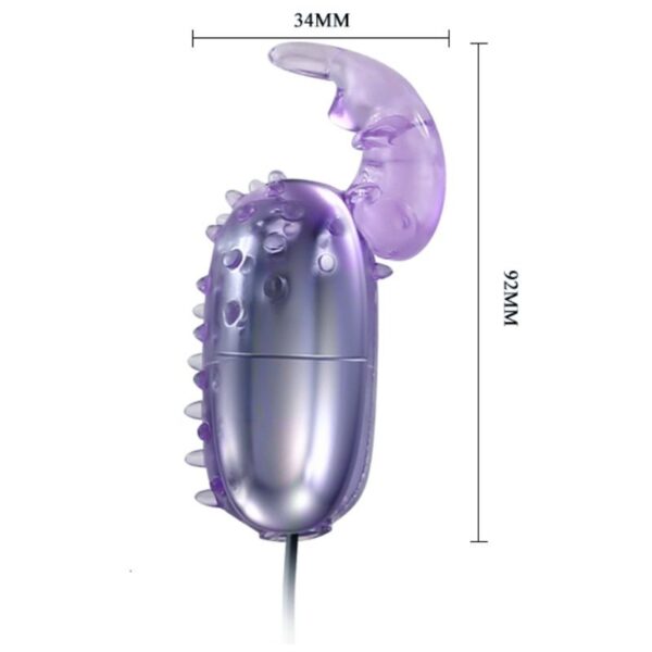BAILE - SUPER VIBRATOR HUEVO VIBRADOR CON ESTIMULADOR - Imagen 3