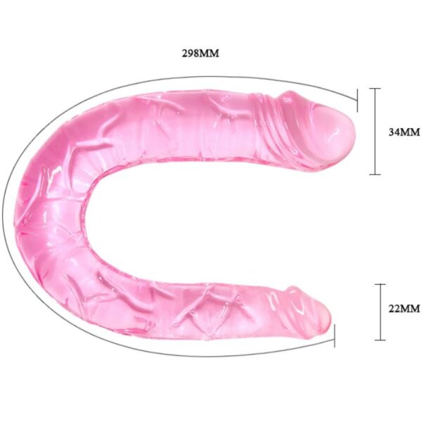 BAILE - DOUBLE DONG DILDO DOBLE ROSA - Imagen 4