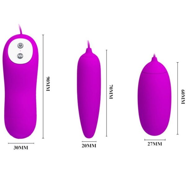 PRETTY LOVE - IRMA HUEVO VIBRADOR DOBLE - Imagen 3