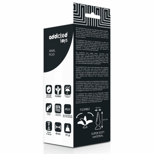 ADDICTED TOYS - ANAL PLUG 14.5 CM NEGRO - Imagen 4