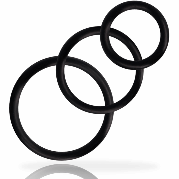 ADDICTED TOYS - SET ANILLOS PENE NEGRO - Imagen 2
