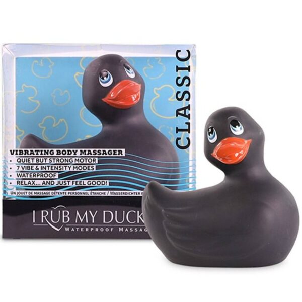 BIG TEASE TOYS - I RUB MY DUCKIE CLASSIC PATO VIBRADOR NEGRO - Imagen 2