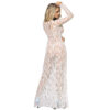 SUBBLIME DRESSES -  VESTIDO LARGO MANGA LARGA BLANCO L/XL - Imagen 3