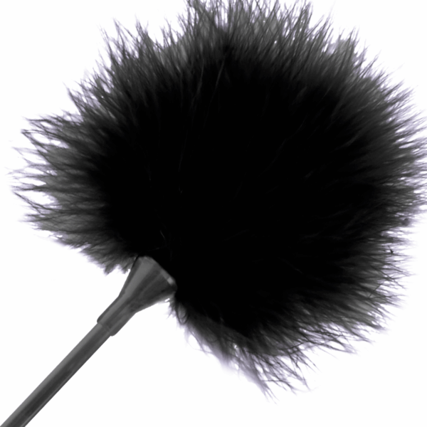 DARKNESS - PLUMA ESTIMULADORA NEGRO 42 CM - Imagen 2