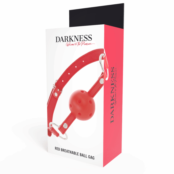DARKNESS - MORDAZA TRANSPIRABLE ROJO - Imagen 4