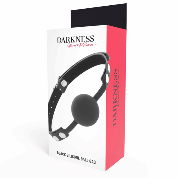 DARKNESS - MORDAZA SILICONA NEGRO - Imagen 4