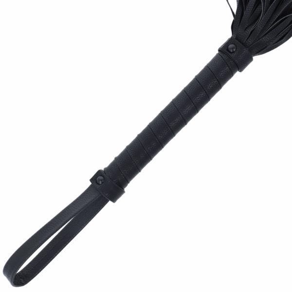 DARKNESS - LÁTIGO BONDAGE NEGRO 42CM LEATHER - Imagen 2