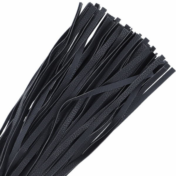 DARKNESS - LÁTIGO BONDAGE NEGRO 42CM LEATHER - Imagen 3