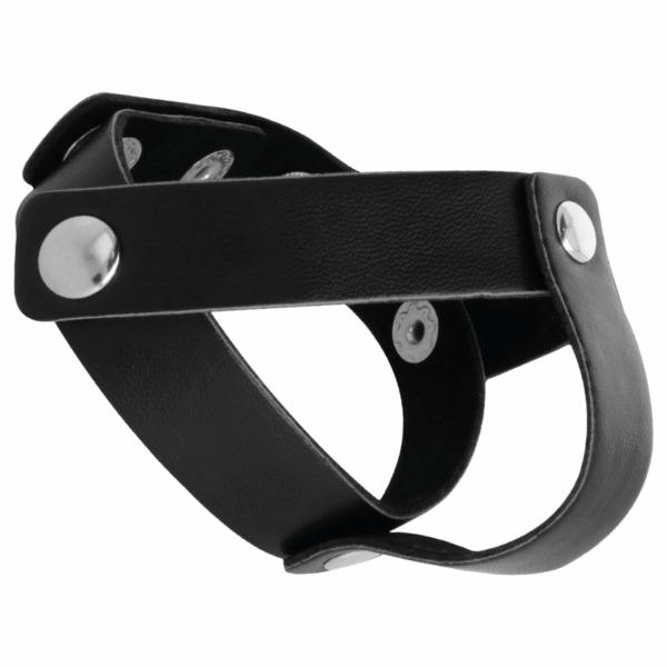 DARKNESS - ANILLO DE PIEL PARA PENE Y TESTÍCULOS - Imagen 2