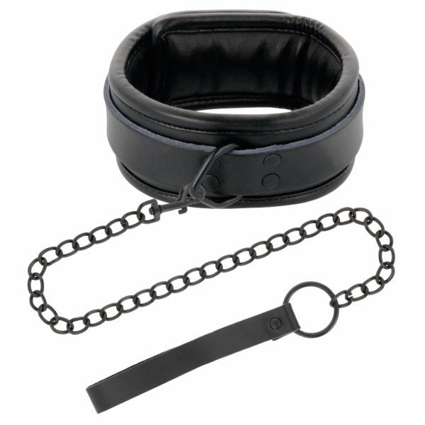 DARKNESS - ESPOSAS Y COLLAR DE CUERO NEGRO - Imagen 4