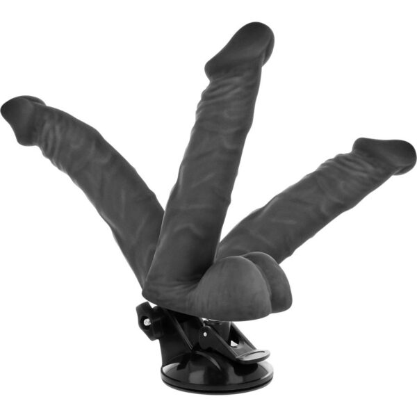 BASECOCK - VIBRADOR REALÍSTICO ARTICULABLE CONTROL REMOTO NEGRO 20 CM -O- 4.5 CM - Imagen 3