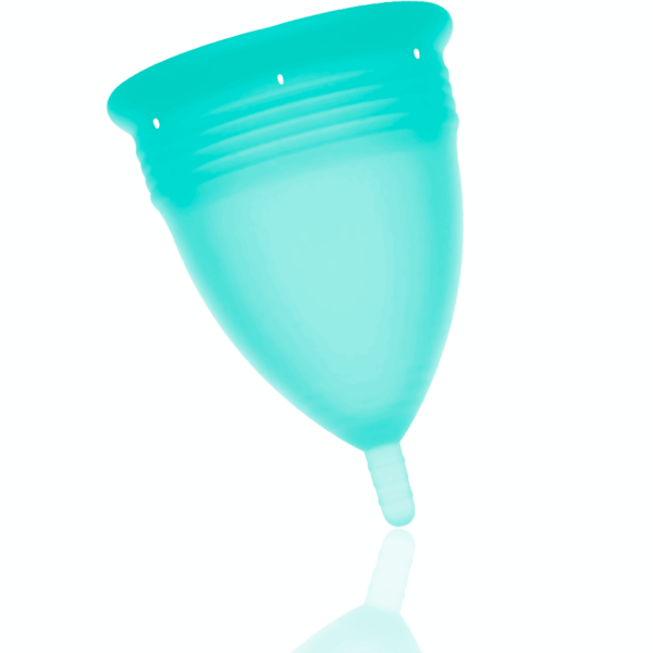 STERCUP - COPA MENSTRUAL FDA SILICONA AQUAMARINA - TALLA S - Imagen 2