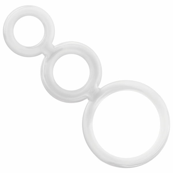ADDICTED TOYS - SET ANILLOS PENE Y TESTÍCULOS CLEAR - Imagen 2