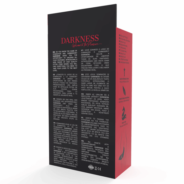 DARKNESS - PLUG ANAL SILICONA CON COLA BLANCA - Imagen 4
