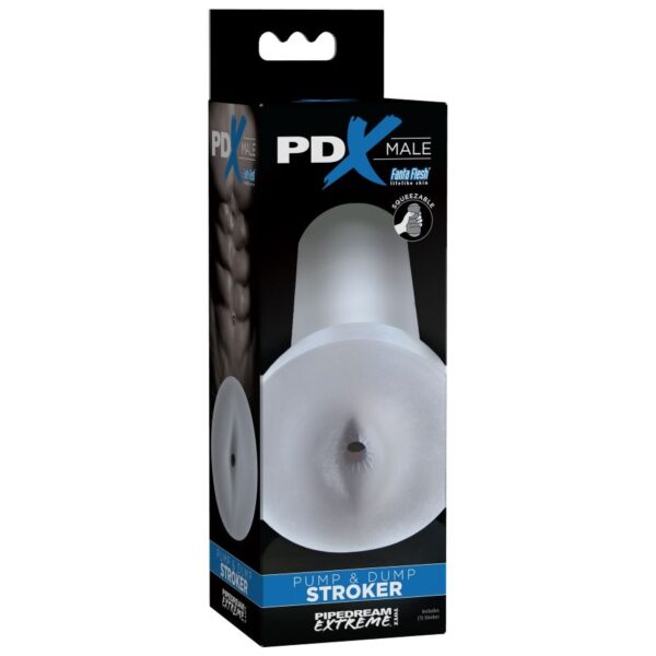 PDX MALE - PUMP AND DUMP STROKER MASTURBADOR - TRANSPARENTE - Imagen 2