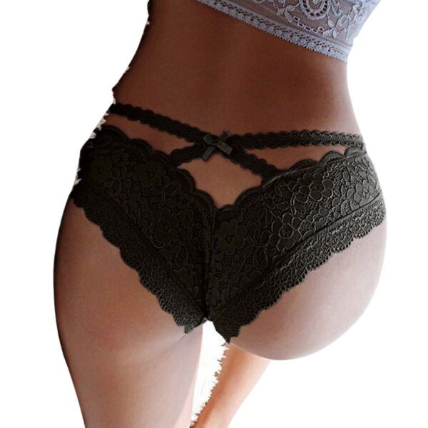 QUEEN LINGERIE - PANTIES DE ENCAJE FLORAL S/M - Imagen 2