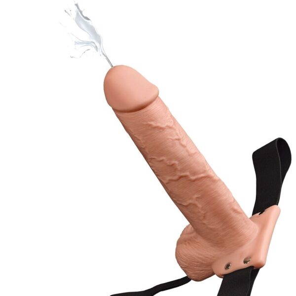 FETISH FANTASY SERIES - ARNÉS CON PENE REALÍSTICO EYACULADOR 22,9CM